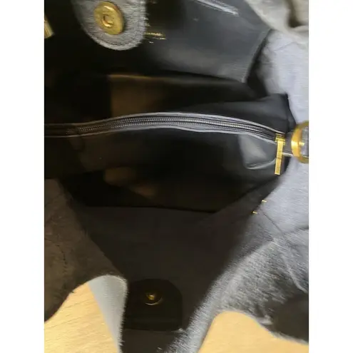 Guanti & Borse Genuine Leather Shoulder Bag Blue Italy La Guantaia Firenze Strap