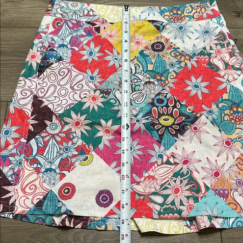NWOT RipSkirt Hawaii Floral Multicolor Wrap Swim Coverup Skirt Size Medium Red