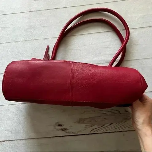 Michael Rome Genuine leather Red Shoulder bag purse