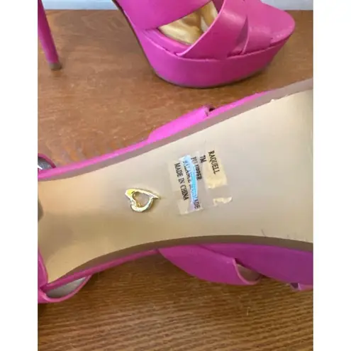 Thalia Sodi Thalia Women’s Raquell Pink Stiletto High Heel 4.5" Sandal Size 7 / 38 Sku 2875