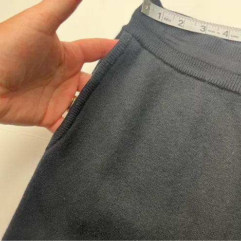 Monrow Soft Knit Cuffed Jogger Womens Size Large Black Pockets Stretch Pull