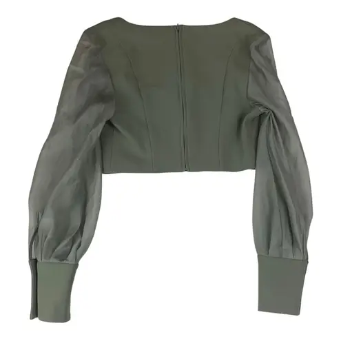 Finders size medium Sage Green Blouse Buckle Accents cosplay ren fest sheer sle