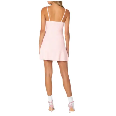 Edikted Bow Tie Rib Minidress Size Medium