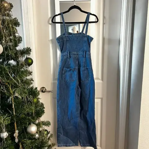 Paige  Denim Belted Button-Front Jumpsuit – Size 0