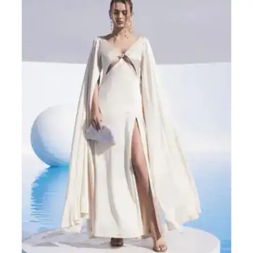 Cult Gaia 100% silk Shaine Gown in Quartz NEW