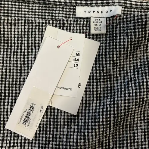 Topshop  crop top, new with tags, black and white checker - Image 2