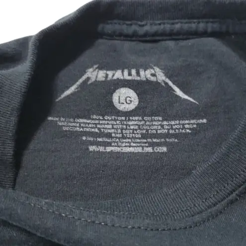 Metallica Shirt Size Large Ride The Lightning Graphic Print T-Shirt Band Tee EUC Unisex