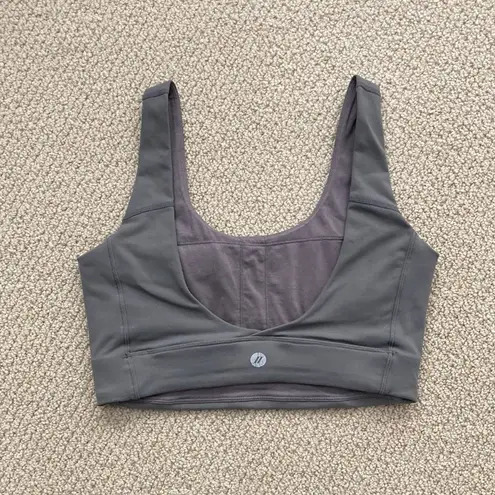 Paragon Fitwear Cristina Capron Sports Bra Low V-Back Sports Bra Grey VEUC