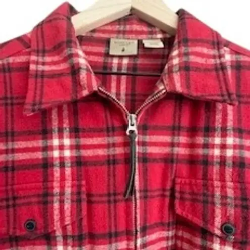 Mountain Lake Red Plaid Flannel Shacket Size M