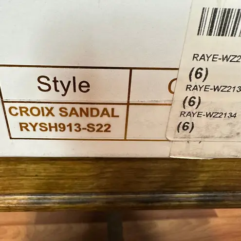 Raye Revolve Tan Flat Gladiator Sandal SIZE 6 Leather Wrap Ankle Strappy $168