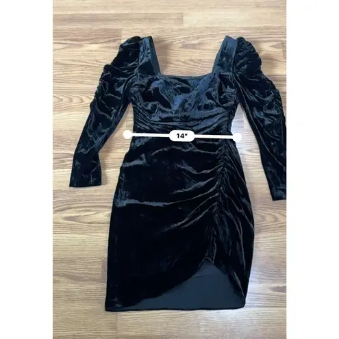 Veronica Beard classic black Toki velvet mini dress size 4