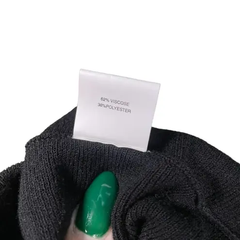 Ramy Brook Black Sleeveless Laser Hem Cutout Waist Knit Dress Size XS - Image 11