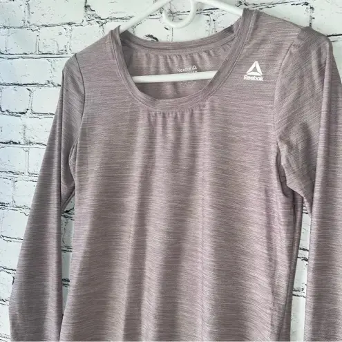 Reebok ‎ Women’s Long Sleeve Top Light Purple High Low Active Shirt Size XS