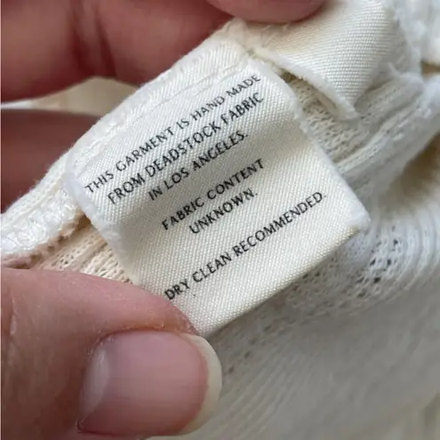 Deadstock Fabric Tank Top crop cami womens Cream (small) coquette girl casual