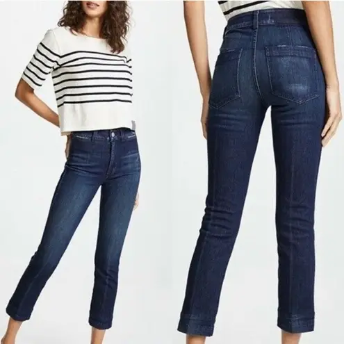 AMO Audrey Eclipse High Rise Slim Leg Cropped Jeans