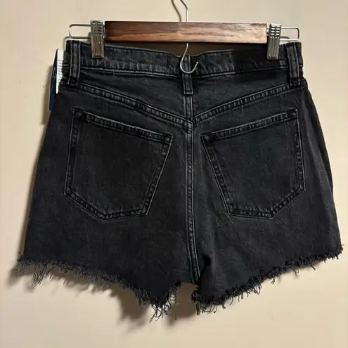 Abercrombie & Fitch NWT  Curve Love The Cutoff High Rise Black Shorts- Size 25 0