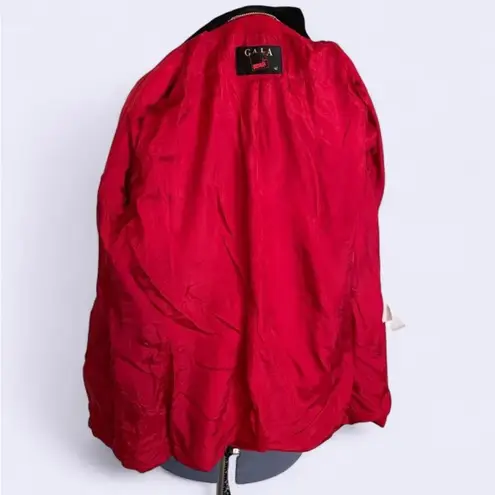 VTG Gala Woman's Red Velvet Collar Blazer