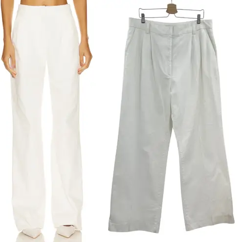 Favorite Daughter The Favorite Pant Denim Wide Leg Geneva White Ivory Size US 18