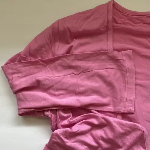 Ruby  Ribbon pink wrap yoga top, size medium