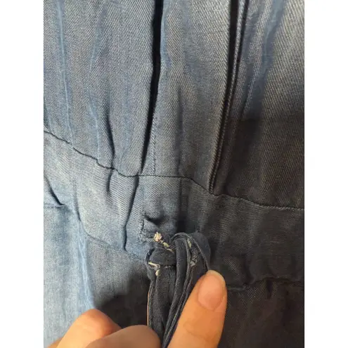 HATCH 100% Lyocell Jumpsuit Womens Sz SP Maternity Breastfeeding Pregnancy Blue