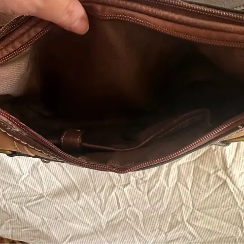 Concept Plattsburg Hobo Bag Saddle Chocolate Vegan Leather Brown