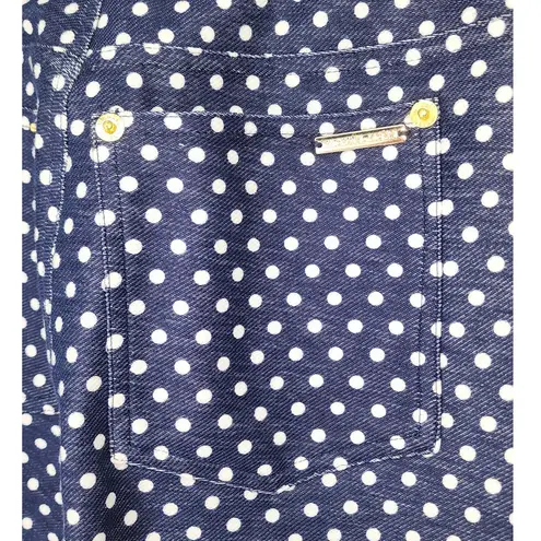 Michael Michael Kors Navy Polka Dot Pull