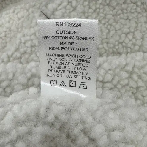 Indigo Soul Olive/Army Green Faux Sherpa Lined Vest Women’s L