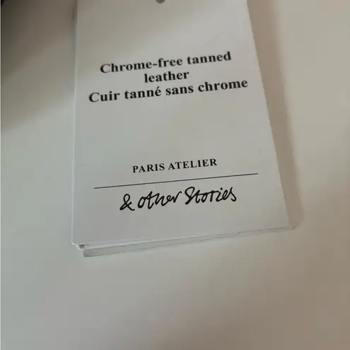 & Other Stories &Other Stories Paris Atelier Saddle Bag - Chrome Free Leather - Emerald Green.