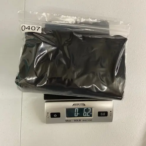 Michael Lauren women's black ribbed Amos oversized Henley cropped sleeve shirt S