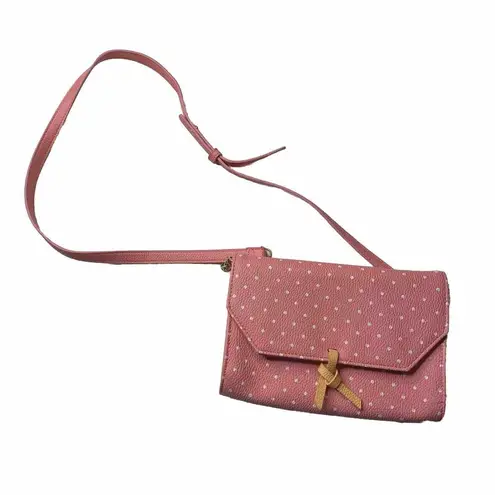 Matilda Jane Cate Crossbody Clutch Pink Dotted Purse Some Wear Please photos