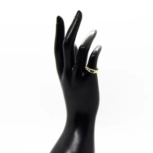 Emerald Chain Ring Green Size 6