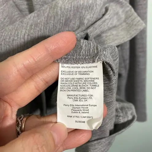 Callaway Men's Grey Performance Long Sleeve Quarter Zip Pullover Top Size M