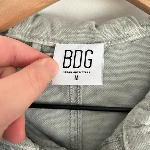 BDG  Denim Zip Up Bomber Jacket Green Size M