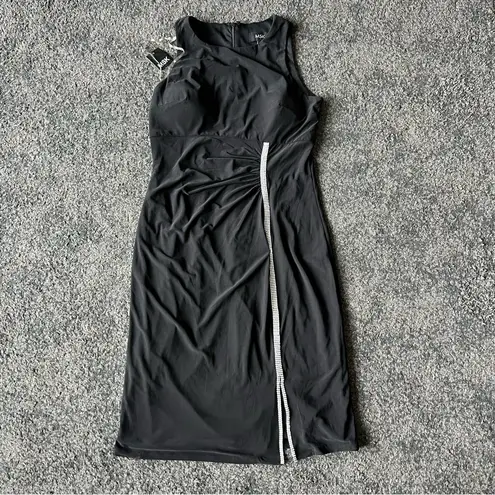 msk rhinestone side slit dress Black Size 6