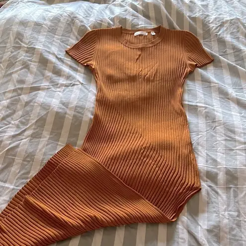 A.L.C. Rust/orange bodycon dress size L