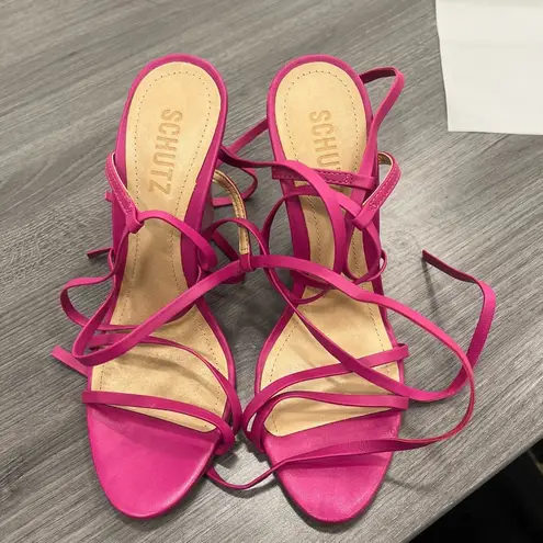 Schutz Deonne Casual Nappa Leather Sandal Size 7.5