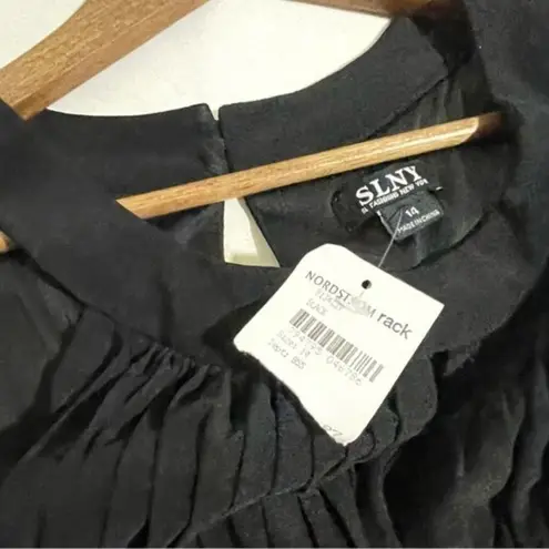 Slny · Women’s 14 · Black Maxi Dress · Ruched · Sleeveless · Keyhole · Formal