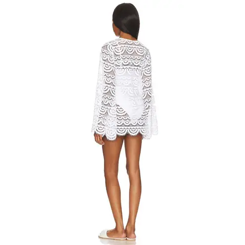 PQ Swim Noah Lace Tunic Cover Up Water Lily Womens Size XS/S White