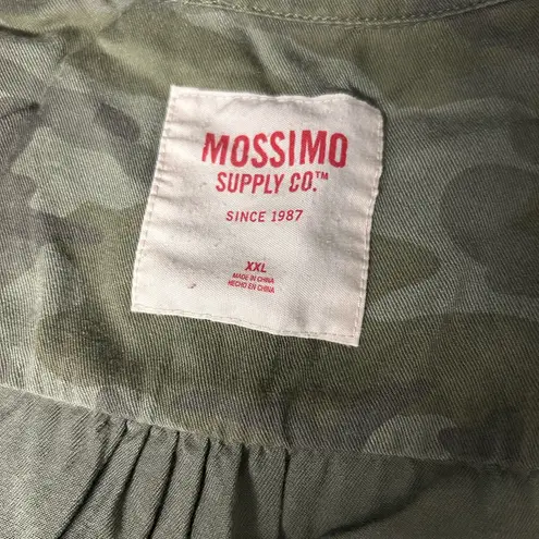 Mossimo Green Camo Button
