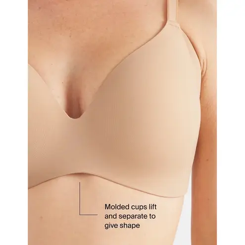 Knix Wingwomen Contour Bra Beige and Black Bundle Seamless Coverage Size 40D Tan