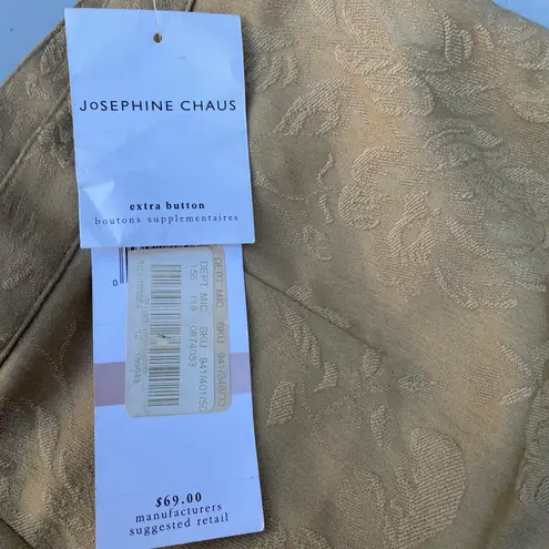 Josephine Chaus Vintage Nude Tan Floral Dress Pants