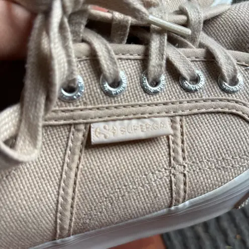 Superga  2790 ACOTW Beige Platform Sneakers- Size 5.5