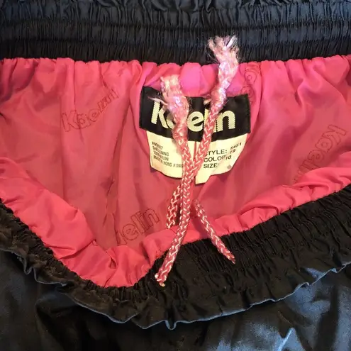 Kaelin Vintage Track Nylon Pants Workout O3 Black Size 10