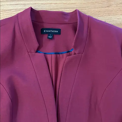 41 Hawthorne Women's Burgundy Blazer Sz L
