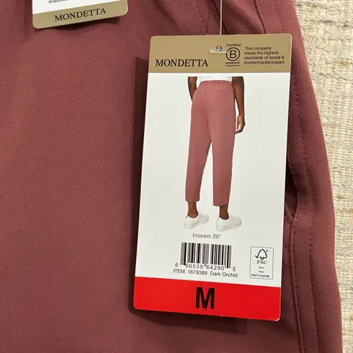 Mondetta High-Rise Textured Ankle Pants