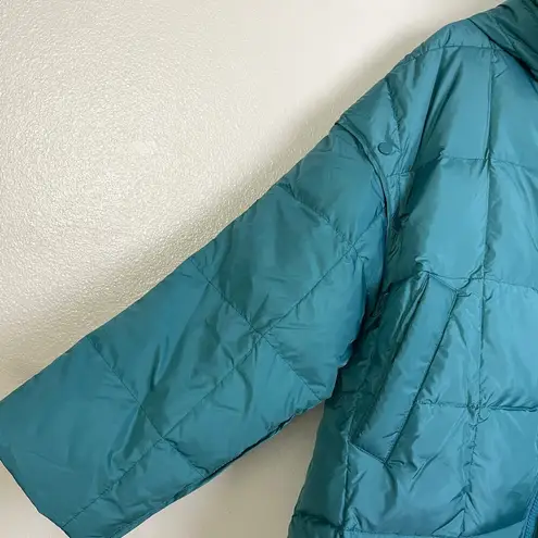 Masai Copenhagen Down Puffer Coat Small Womens Teal Full Zip Outdoors Tabiha NWT Green