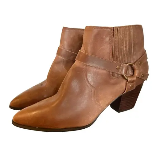 Bella Vita Bronx western buckle leather ankle boots 12