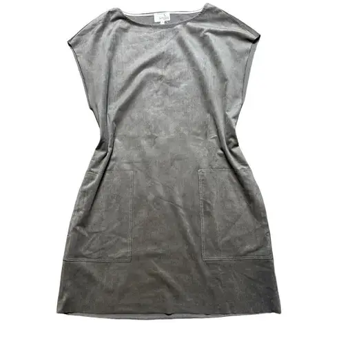 Wilfred Free Shift Dress Womens Small Brown Knee Length Minimalistic Paperbag