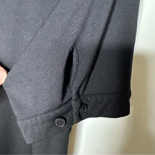 Universal Standard Black Button Front Wide Leg Jumpsuit Coveralls Size XS 10-12 - Image 5