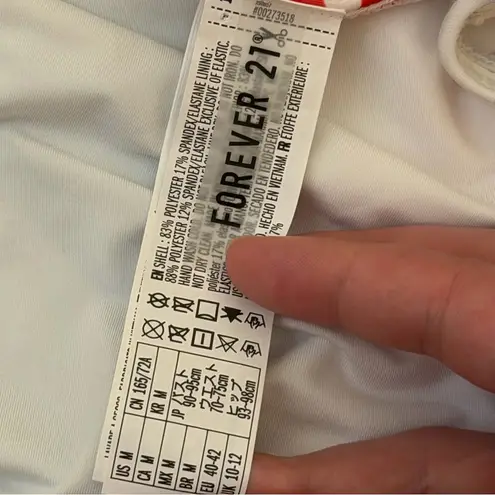 Forever 21 Women’s Patriotic High Leg One Piece Swimsuit